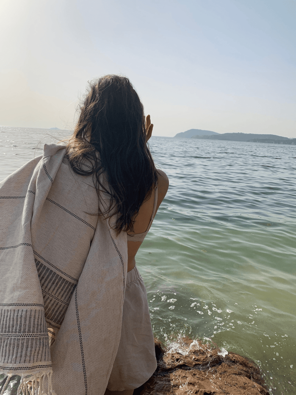 Handwoven Hammam towel "Izmir" - Cozy & Co. Market