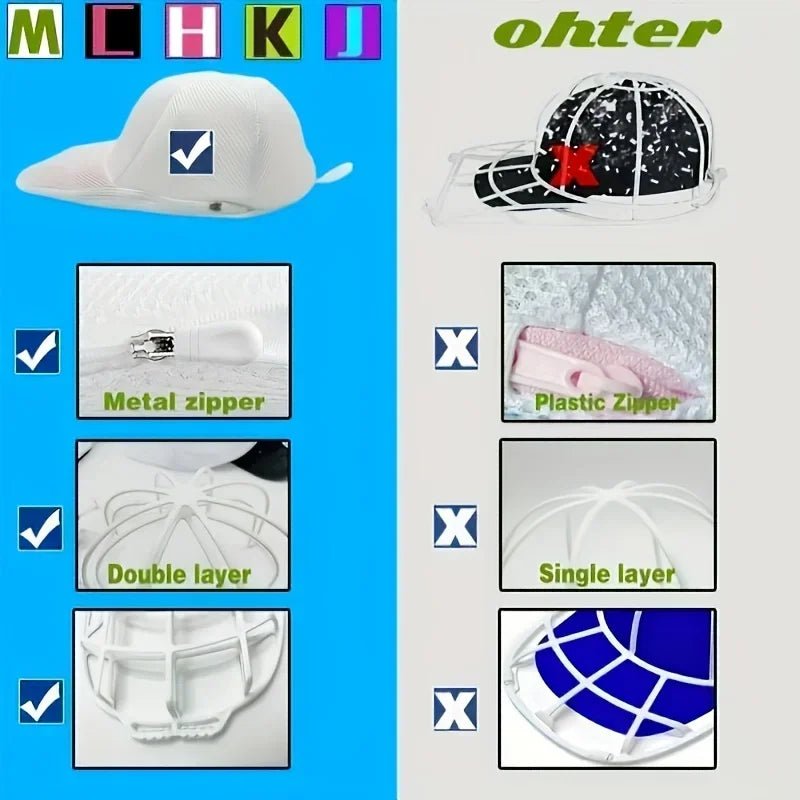 Hat cleaning cage for washing machines, hat cleaner with mesh bag,Hat bags or hat racks can be purchased separately. - Cozy & Co. Market