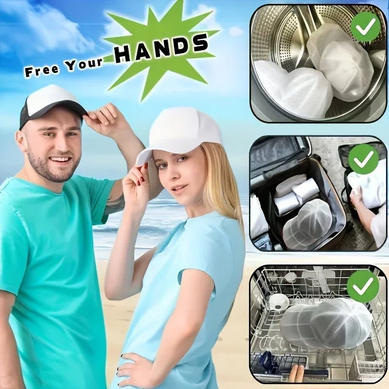 Hat cleaning cage for washing machines, hat cleaner with mesh bag,Hat bags or hat racks can be purchased separately. - Cozy & Co. Market