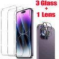 HD Screen Protection For iPhone 16 15 17 14 13 12 11 Pro Max Tempered Glass iPhone15 Pro Camera Lens Film iPhone16 Plus 13 Mini - Cozy & Co. Market