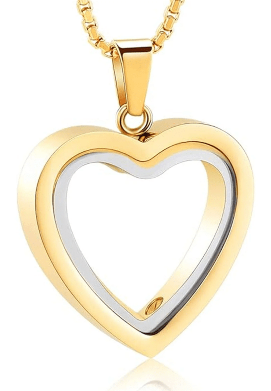 Heartfelt Remembrance: Stainless Steel Heart-Shaped Cremation Pendant - Cozy & Co. Market