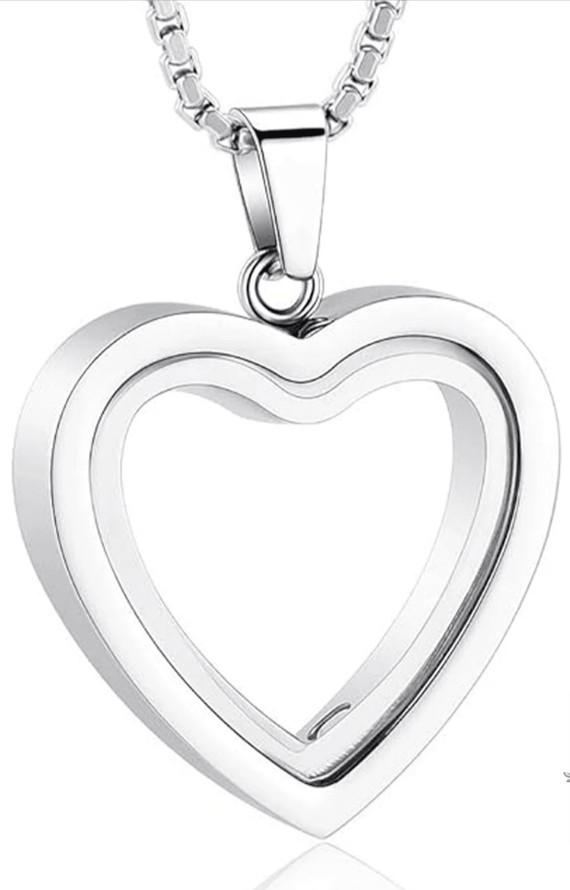 Heartfelt Remembrance: Stainless Steel Heart-Shaped Cremation Pendant - Cozy & Co. Market