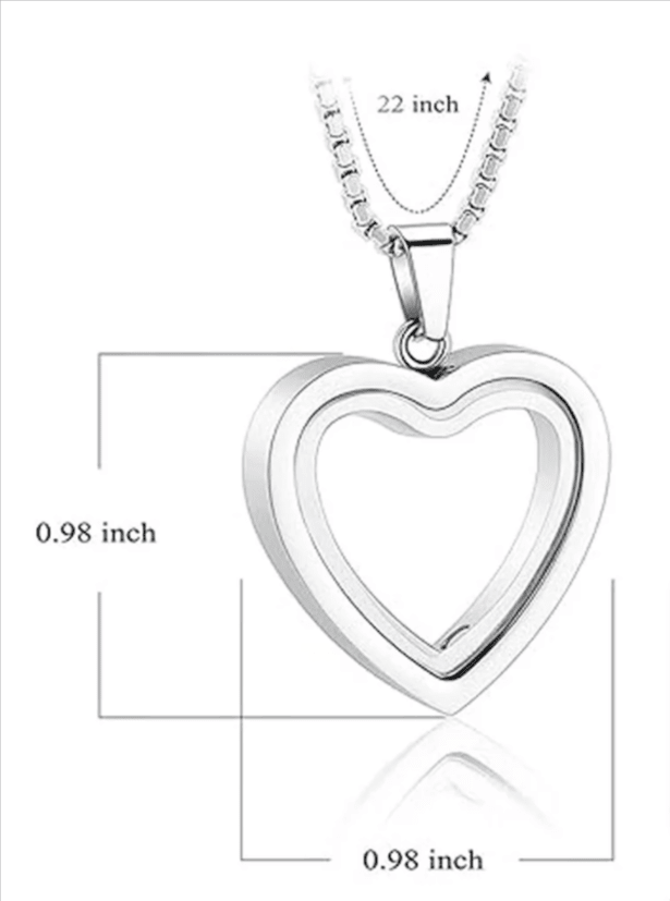 Heartfelt Remembrance: Stainless Steel Heart-Shaped Cremation Pendant - Cozy & Co. Market