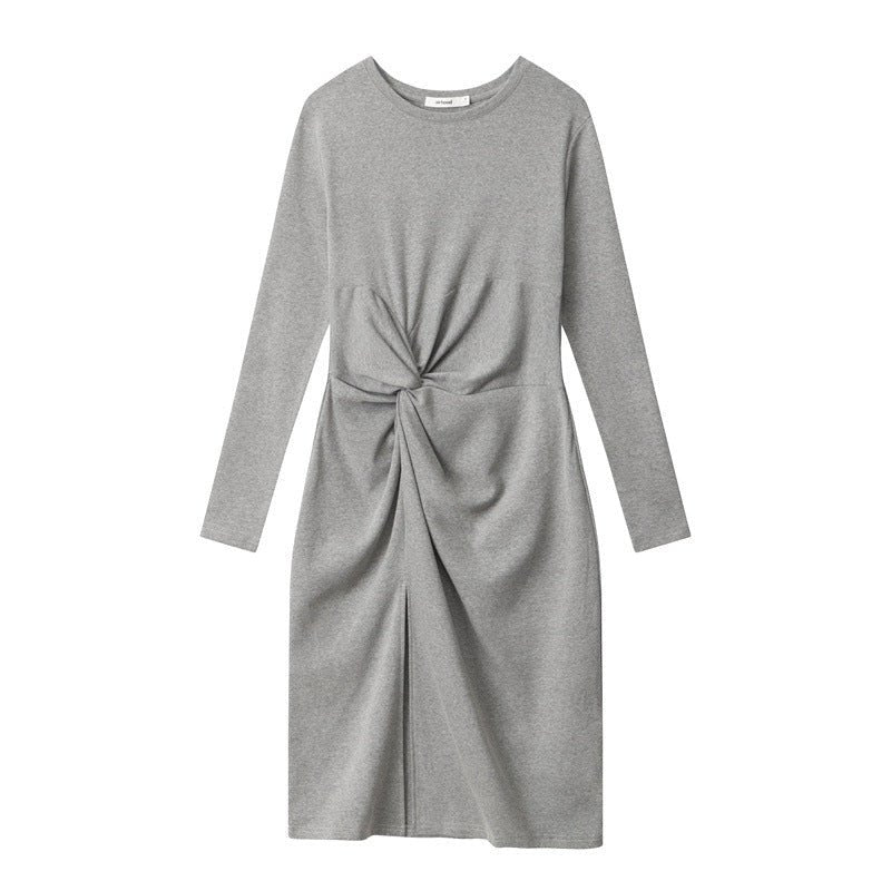 Heyhenry2025 European and American Style Dress Women's Autumn and Winter New Pleated Design Waist Sexy Long Skirt - Cozy & Co. Market