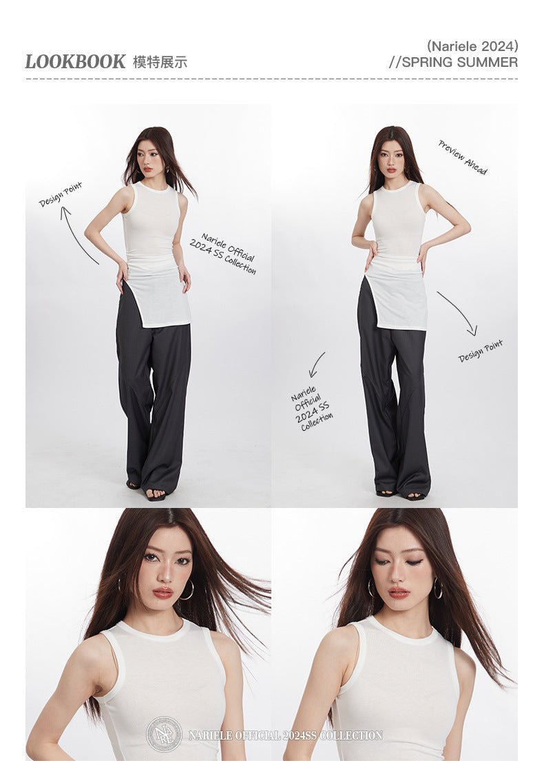 Heyhenry2025 New Summer Style Asymmetrical Sexy Dress Sleeveless Pullover Waist Bag Hip Dress for Women - Cozy & Co. Market