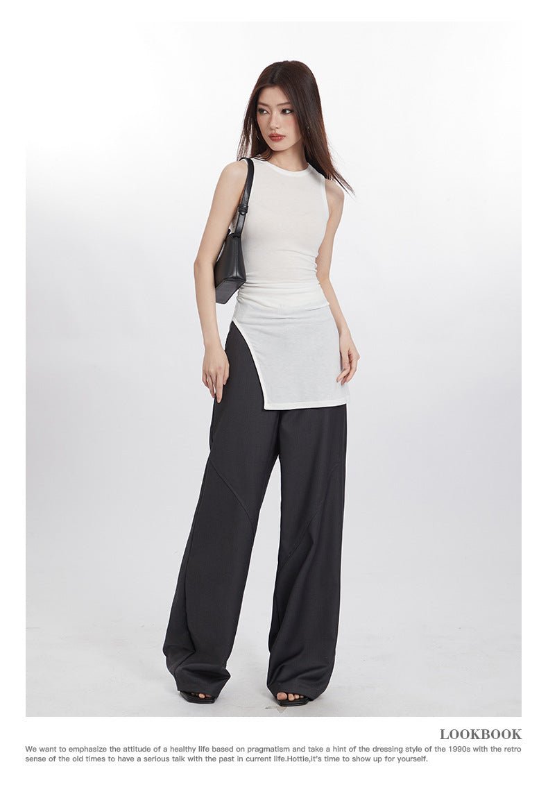 Heyhenry2025 New Summer Style Asymmetrical Sexy Dress Sleeveless Pullover Waist Bag Hip Dress for Women - Cozy & Co. Market