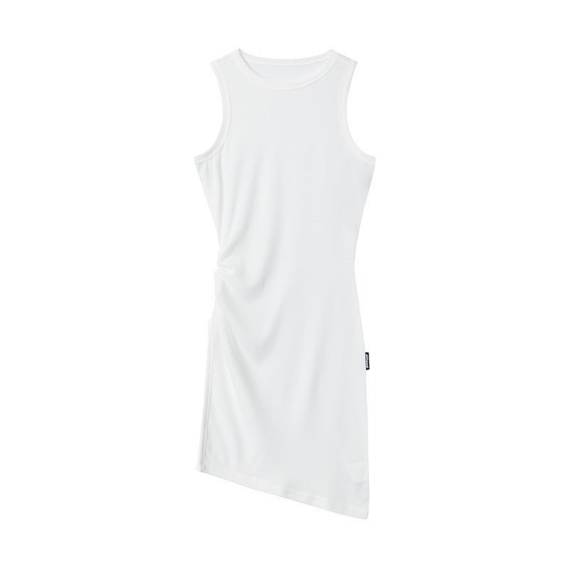Heyhenry2025 New Summer Style Asymmetrical Sexy Dress Sleeveless Pullover Waist Bag Hip Dress for Women - Cozy & Co. Market