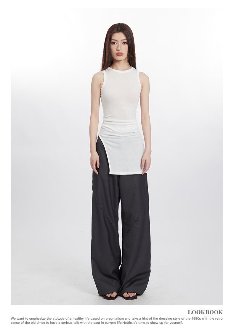 Heyhenry2025 New Summer Style Asymmetrical Sexy Dress Sleeveless Pullover Waist Bag Hip Dress for Women - Cozy & Co. Market