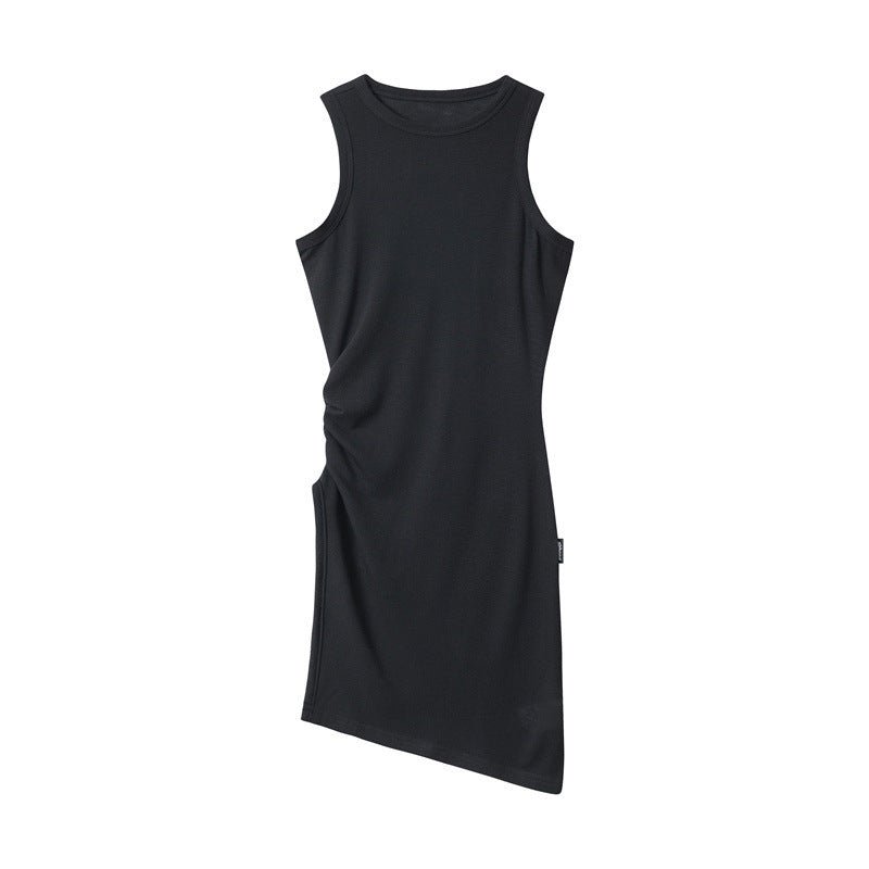 Heyhenry2025 New Summer Style Asymmetrical Sexy Dress Sleeveless Pullover Waist Bag Hip Dress for Women - Cozy & Co. Market
