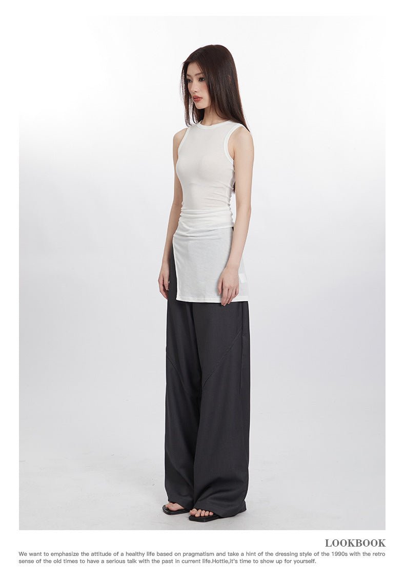 Heyhenry2025 New Summer Style Asymmetrical Sexy Dress Sleeveless Pullover Waist Bag Hip Dress for Women - Cozy & Co. Market