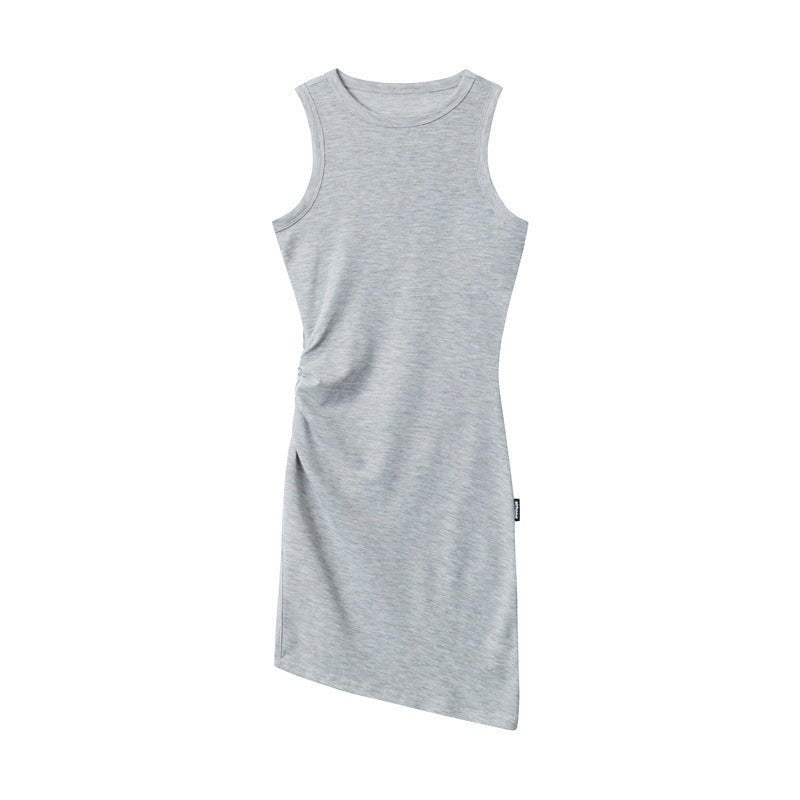 Heyhenry2025 New Summer Style Asymmetrical Sexy Dress Sleeveless Pullover Waist Bag Hip Dress for Women - Cozy & Co. Market