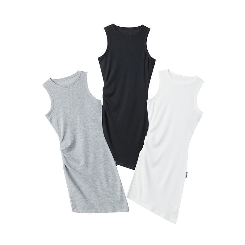 Heyhenry2025 New Summer Style Asymmetrical Sexy Dress Sleeveless Pullover Waist Bag Hip Dress for Women - Cozy & Co. Market