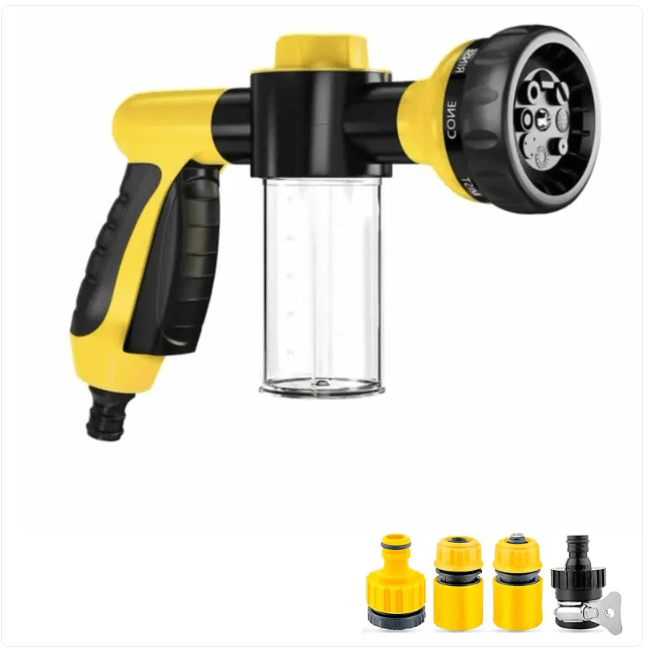 High-Pressure Pet Shower Sprayer & Grooming Brush — Outdoor Dog Wash - Cozy & Co. Market