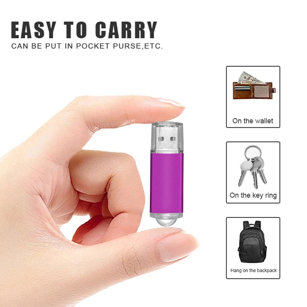 High Speed Colorful Usb Flash Drive 2.0 Metal Pendrive 32gb 16gb 1gb 64gb Pen Drive Memoria Usb Photography Gifts Memory Disk - Cozy & Co. Market