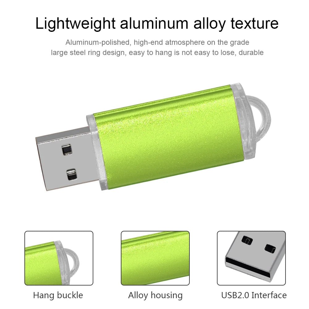 High Speed Colorful Usb Flash Drive 2.0 Metal Pendrive 32gb 16gb 1gb 64gb Pen Drive Memoria Usb Photography Gifts Memory Disk - Cozy & Co. Market