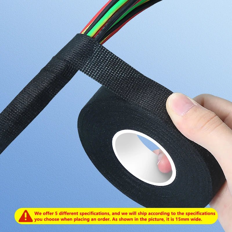 High Temperature Wire Harness Cloth Tape Automotive Cable Loom Heatproof Fabric Adhesive Tape for Engine Electrical Insulation - Cozy & Co. Market