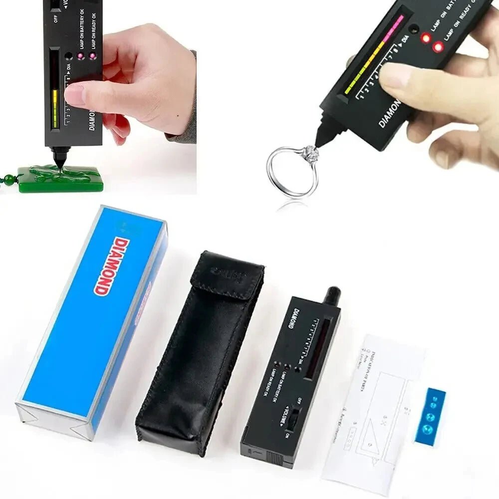 HOMEFISH Diamond Tester High Accuracy Diamond Tester Pen Jewelry Diamond Tester Professional Diamond Selector Diamond Tester Kit - Cozy & Co. Market