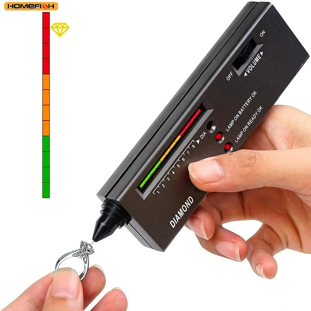 HOMEFISH Diamond Tester High Accuracy Diamond Tester Pen Jewelry Diamond Tester Professional Diamond Selector Diamond Tester Kit - Cozy & Co. Market