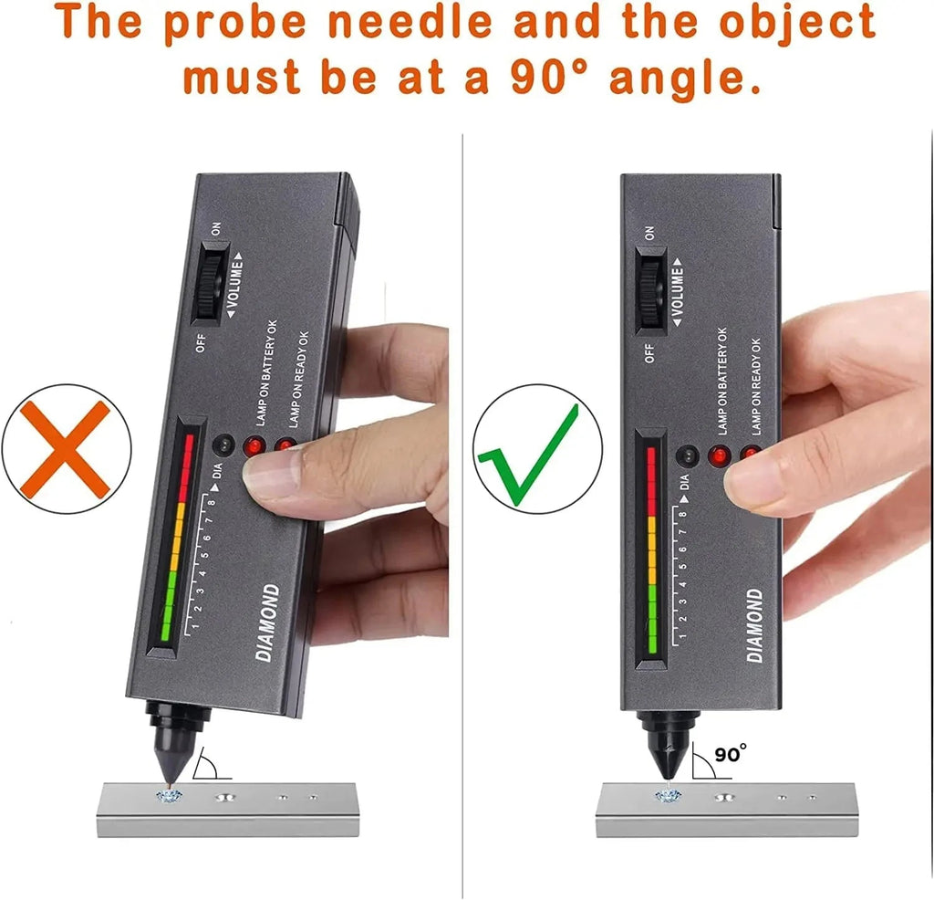 HOMEFISH Diamond Tester High Accuracy Diamond Tester Pen Jewelry Diamond Tester Professional Diamond Selector Diamond Tester Kit - Cozy & Co. Market