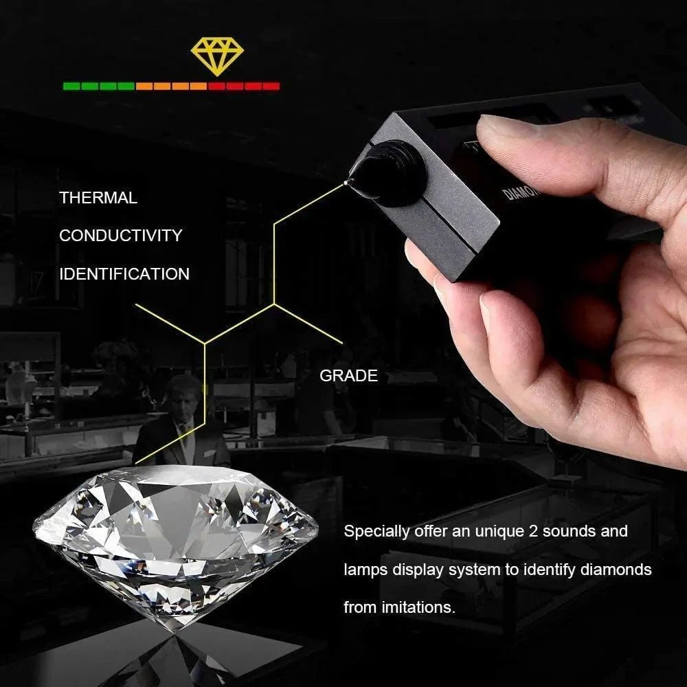 HOMEFISH Diamond Tester High Accuracy Diamond Tester Pen Jewelry Diamond Tester Professional Diamond Selector Diamond Tester Kit - Cozy & Co. Market