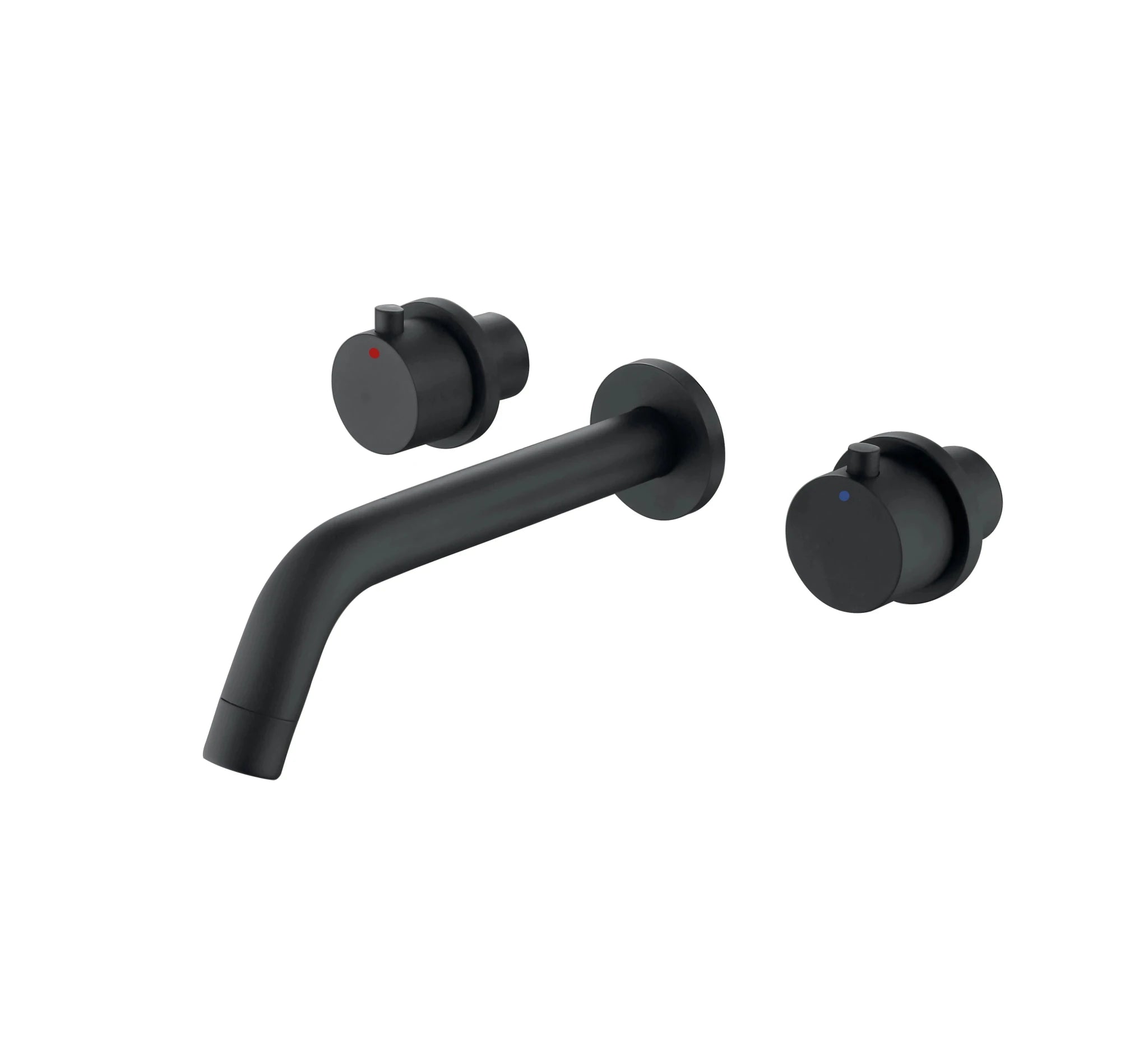 Homein Matte Black Double Handle Concealed Wall Mount Sink Faucet, CUPC Certified CEC Compliant Basin Faucet - Cozy & Co. Market