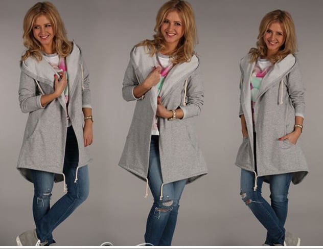 Hooded Long Sleeve Women's Sweatshirt - Cozy & Co. Market
