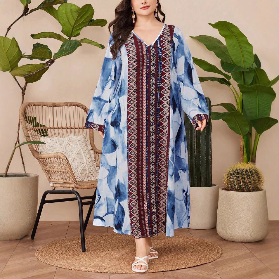 in stock Broken Code Clearance 2024 Cross-border plus size Spring and Autumn Explosions Leisure Temperament Commuter Leisure Ladies dress - Cozy & Co. Market