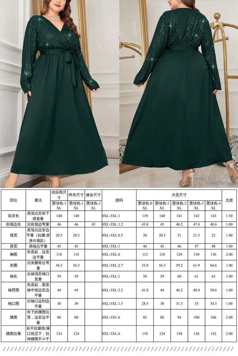in stock Broken Code Clearance 2024 Cross-border plus size Spring and Autumn Explosions Leisure Temperament Commuter Leisure Ladies dress - Cozy & Co. Market