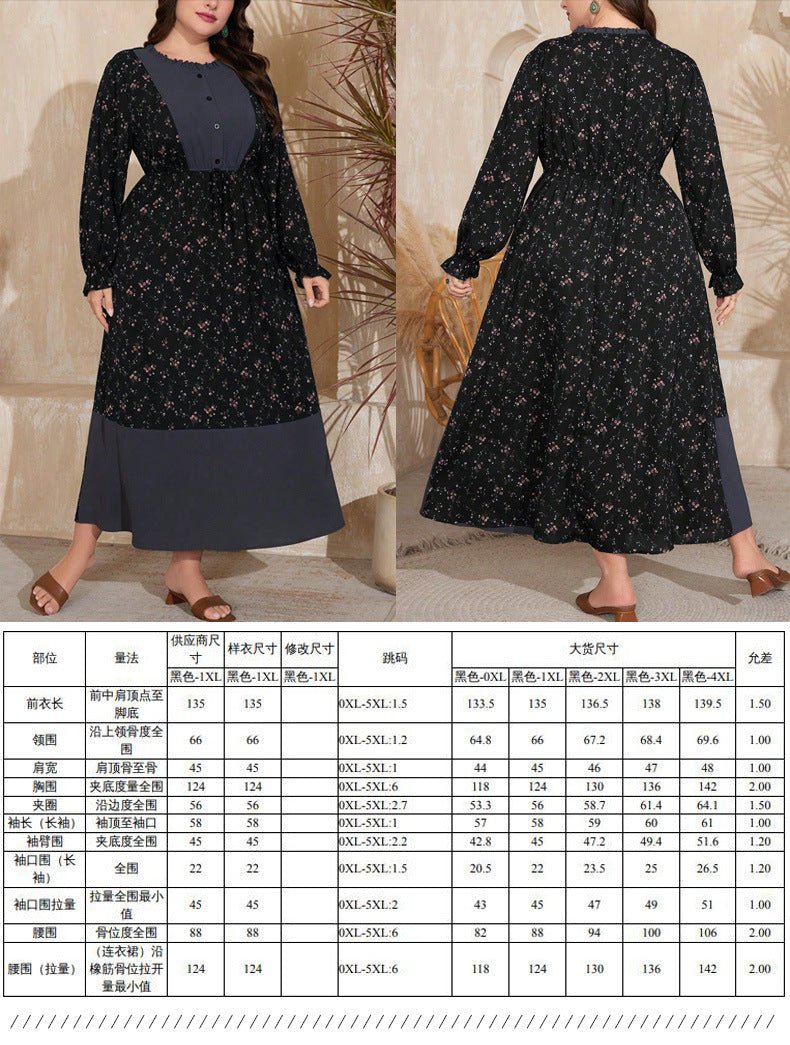 in stock Broken Code Clearance 2024 Cross-border plus size Spring and Autumn Explosions Leisure Temperament Commuter Leisure Ladies dress - Cozy & Co. Market