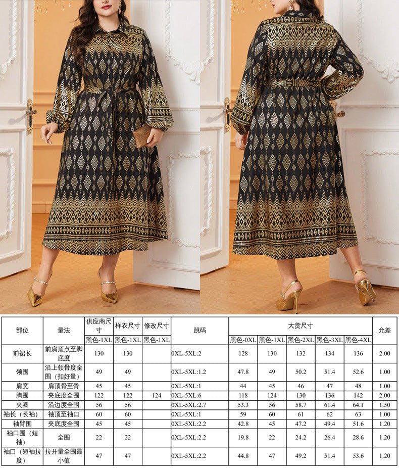 in stock Broken Code Clearance 2024 Cross-border plus size Spring and Autumn Explosions Leisure Temperament Commuter Leisure Ladies dress - Cozy & Co. Market