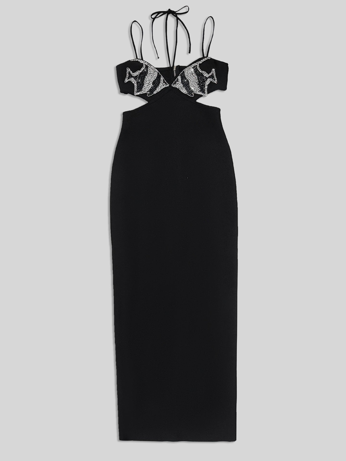 Independent Station Foreign Trade Tight Bandage dress Black Diamond Evening Dress Women's Banquet Elegant Light Luxury Niche High-end - Cozy & Co. Market