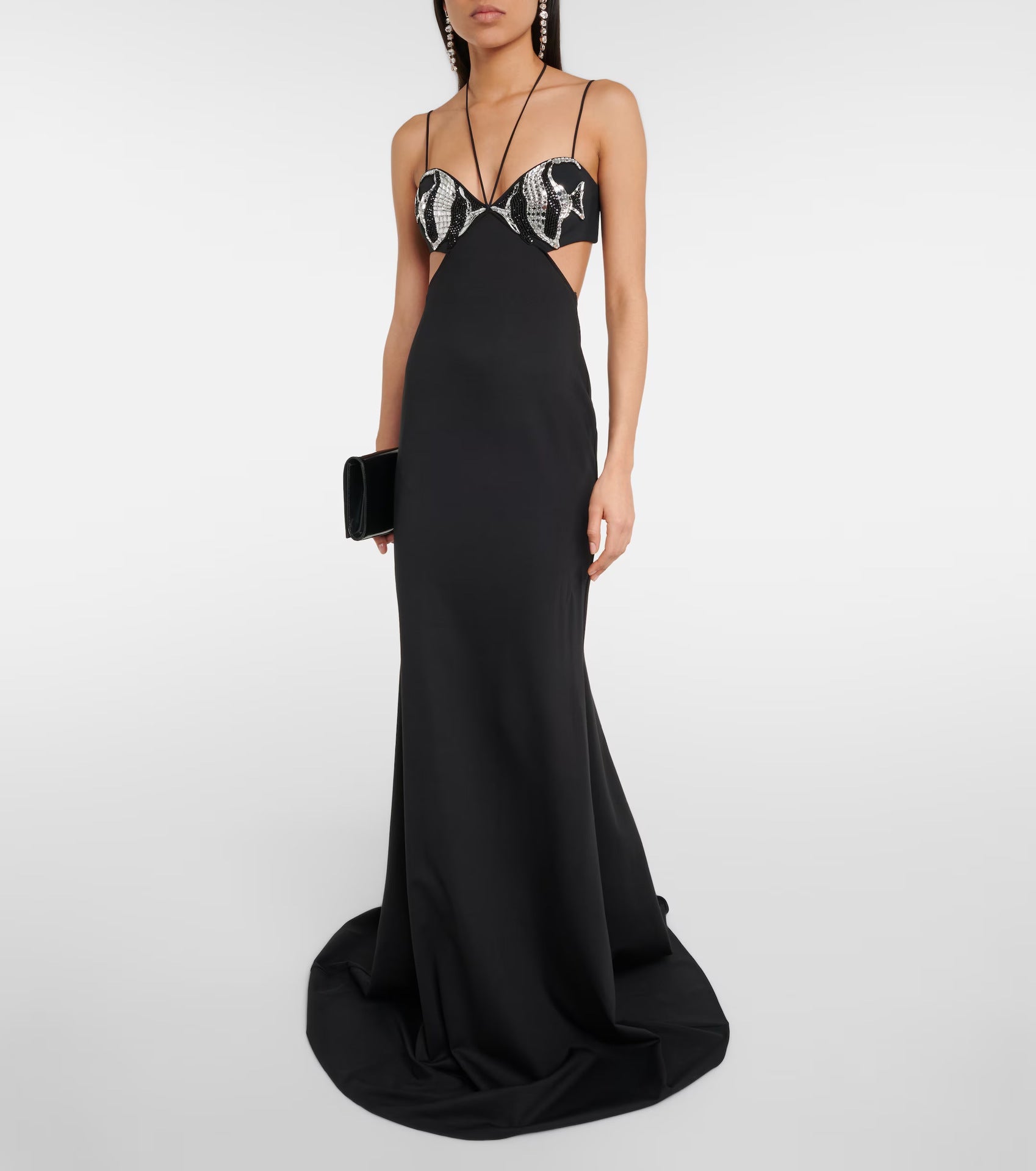 Independent Station Foreign Trade Tight Bandage dress Black Diamond Evening Dress Women's Banquet Elegant Light Luxury Niche High-end - Cozy & Co. Market