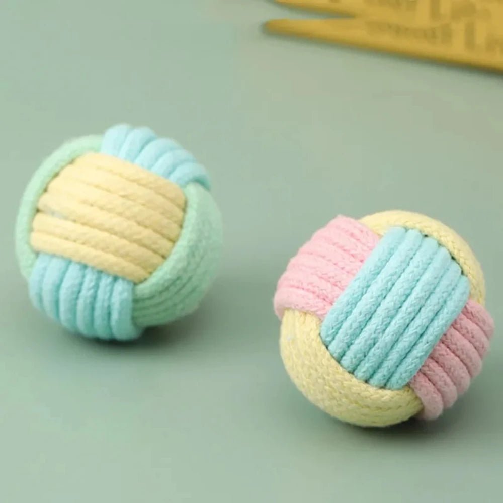 Interactive Cotton Ball Cat Toys — Set of 2 - Cozy & Co. Market