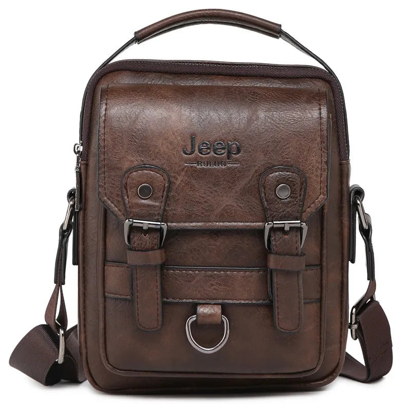 JEEP BULUO Multi-function Business Handbags Men New Man's Shoulder Bag Large Capacity Leather Messenger Bag Crossbody Big Brand - Cozy & Co. Market