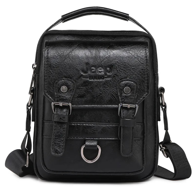 JEEP BULUO Multi-function Business Handbags Men New Man's Shoulder Bag Large Capacity Leather Messenger Bag Crossbody Big Brand - Cozy & Co. Market