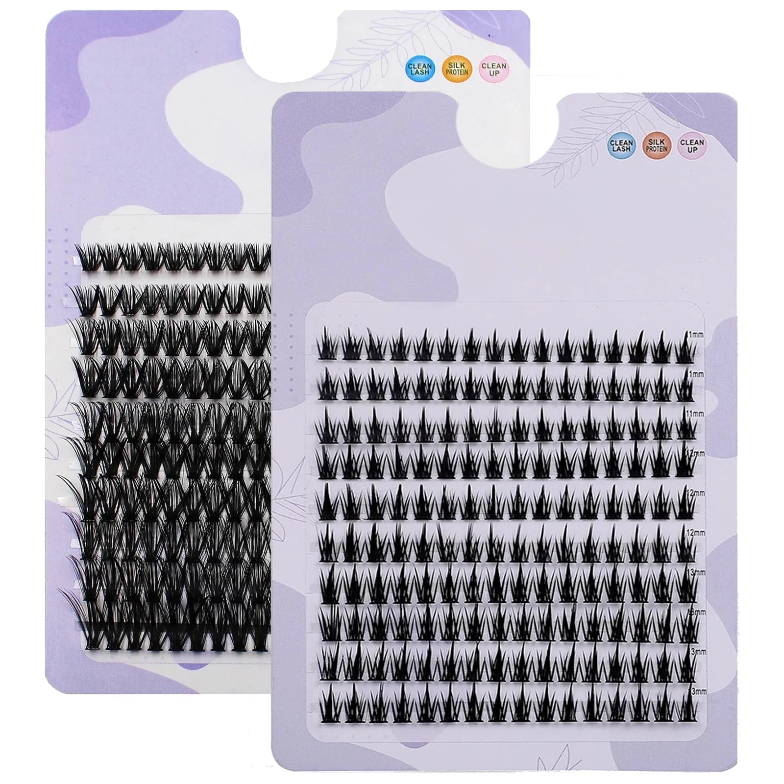 Jiefuxin DIY Lashes Fox Eye Manga False Eyelashes Large Capacity Tapered Thick Segmented Individual Cluster Lash Extensions - Cozy & Co. Market