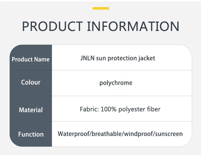 JNLN Camping Rain Jacket Men Women Waterproof Sun Protection Clothing Fishing Hunting Clothes Quick Dry Windbreaker With Pocket - Cozy & Co. Market