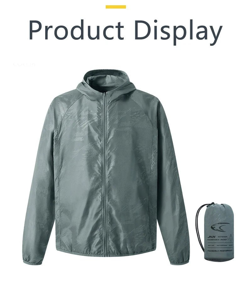 JNLN Camping Rain Jacket Men Women Waterproof Sun Protection Clothing Fishing Hunting Clothes Quick Dry Windbreaker With Pocket - Cozy & Co. Market