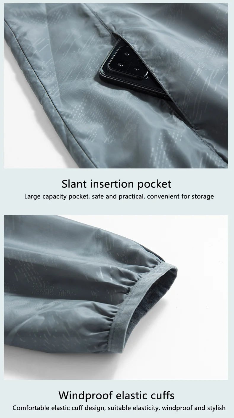 JNLN Camping Rain Jacket Men Women Waterproof Sun Protection Clothing Fishing Hunting Clothes Quick Dry Windbreaker With Pocket - Cozy & Co. Market