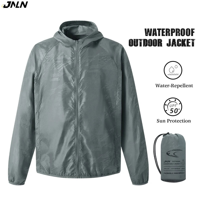 JNLN Camping Rain Jacket Men Women Waterproof Sun Protection Clothing Fishing Hunting Clothes Quick Dry Windbreaker With Pocket - Cozy & Co. Market
