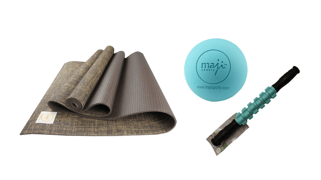 Jute ECO Yoga Mat + Massage Stick + Trigger Point Ball - Cozy & Co. Market
