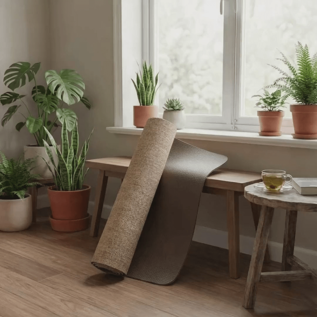 Jute Premium ECO Fitness, pilates, Yoga Mat + Fitness Bundle - Cozy & Co. Market