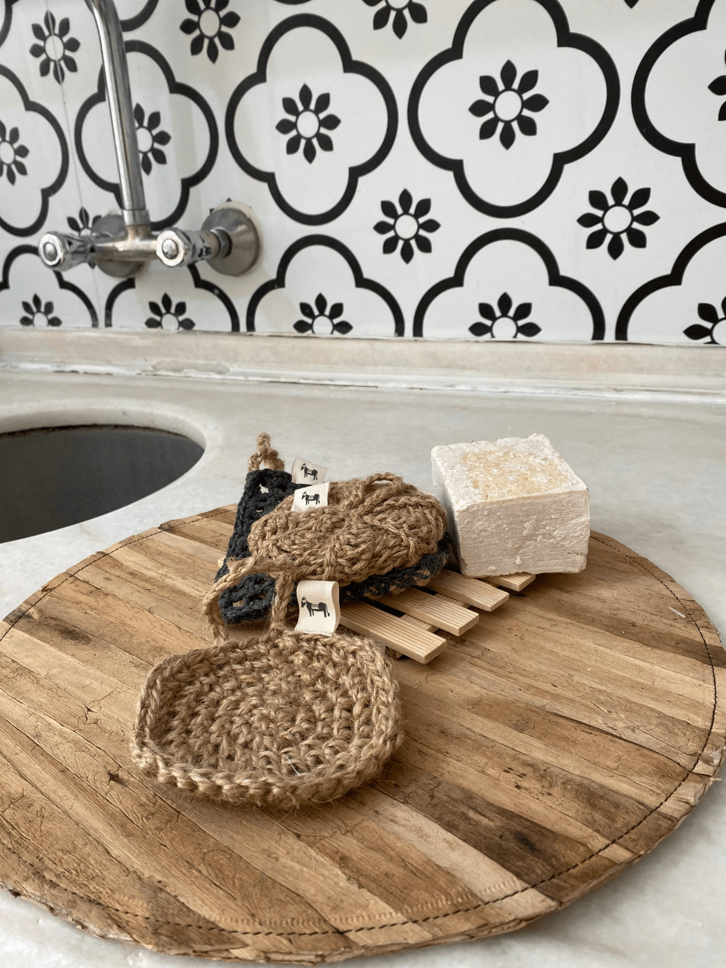 Jute Sponge 'Flat Earth' - Cozy & Co. Market