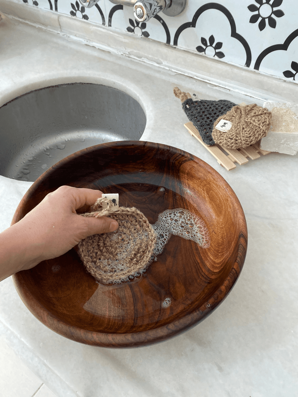 Jute Sponge 'Flat Earth' - Cozy & Co. Market
