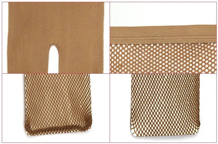 JW Basics Fishnet Seamless Thin Knitted Tight Latin Dance Pantyhose Stockings Socks Open Toe Toeless Tights - Cozy & Co. Market