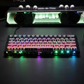 Kavlorn NJ61 Blue Wired Mechanical Keyboard, RGB Backlit, Full N-Key Rollover, for Gaming and Office Use - Cozy & Co. Market