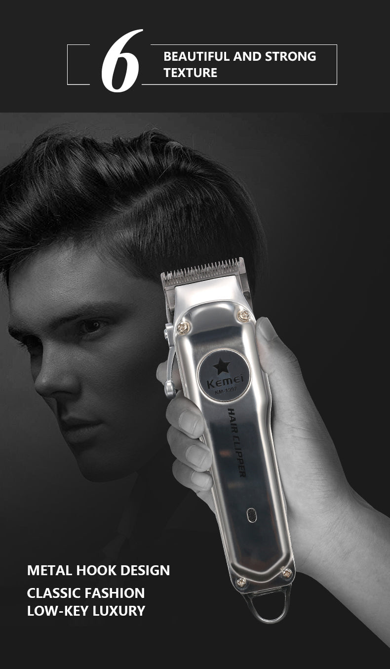 Kemei Rechargeable Electric Hair Clipper for Men - Cozy & Co. Market