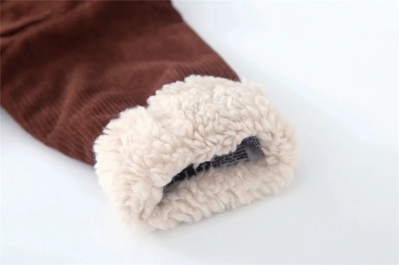 Korean Stylish Winter Quilted Jacket Corduroy Eco-Friendly Breathable Kids Coats for Boys and Girls - Cozy & Co. Market