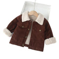Korean Stylish Winter Quilted Jacket Corduroy Eco-Friendly Breathable Kids Coats for Boys and Girls - Cozy & Co. Market