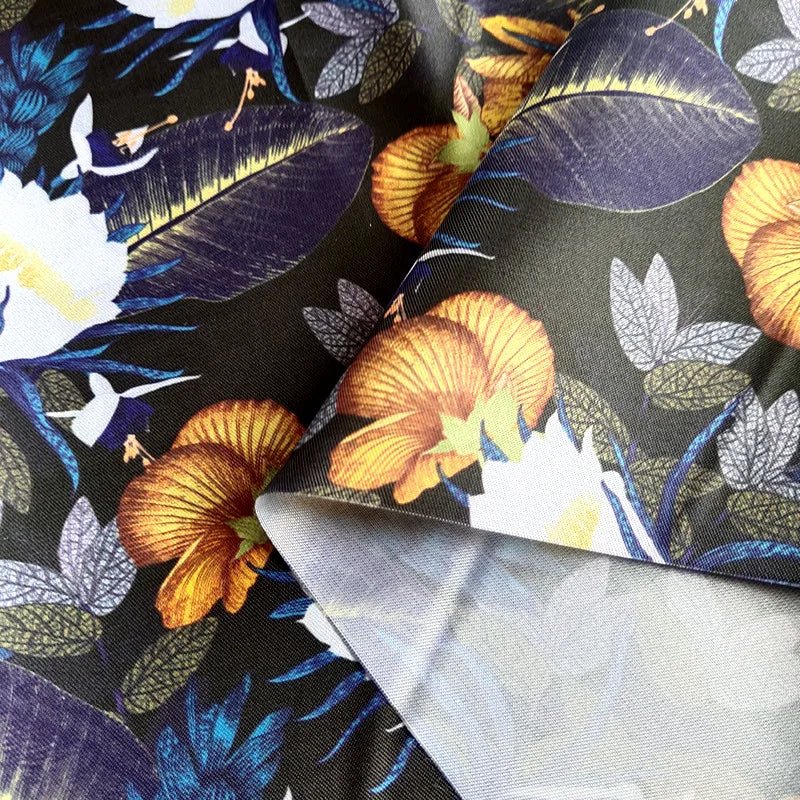 Kuang Heng Wholesale 100% Polyester Twill Lining Fabric Retro Floral Digital Printing Quick-Dry Craft Bag Inner Men's Suits - Cozy & Co. Market